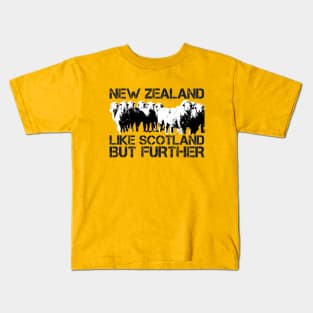 Flight of the Conchords, visit New Zealand, like Scotland but further Kids T-Shirt